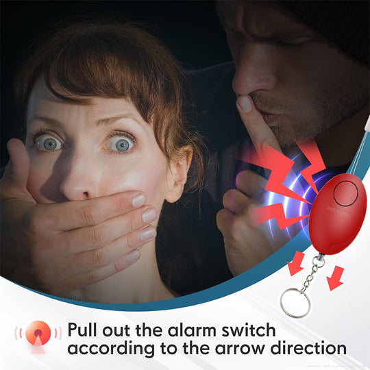 Self Defense Alarm 120dB Egg Shape Girl Women Security Protect Alert Personal Safety Scream Loud Keychain Emergency Alarm Frontier General Hardware
