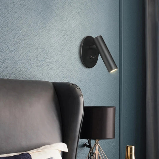 Embedded LED Reading Wall Lamp with Switch Adjustable for Hotel Bedroom Bedside Headboard Sconce AC 110 to 220V Frontier General Hardware