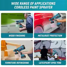 Makita BL1860 18V Battery 1L Cordless Portable Paint Sprayer Set Auto Furniture Spray Painting Tool