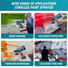 Makita BL1860 18V Battery 1L Cordless Portable Paint Sprayer Set Auto Furniture Spray Painting Tool