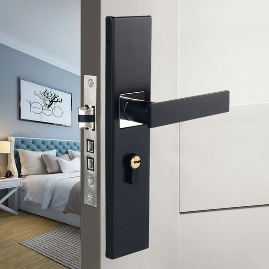 Universal Magnetic Absorption Door Lock For Silent Indoor Split Bedroom Doors With Wooden Door Handle Lock Set Frontier General Hardware
