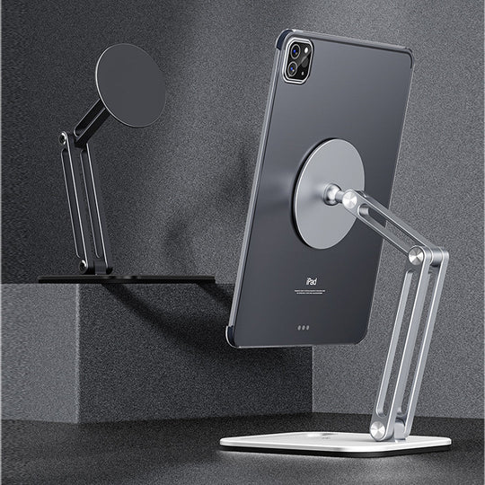 Artpowers Aluminum Magnetic Tablet Holder Stand For Desk Adjustable Clip iPad Pro Samsung Huawei Xiaomi Apple Tablet Frontier General Hardware