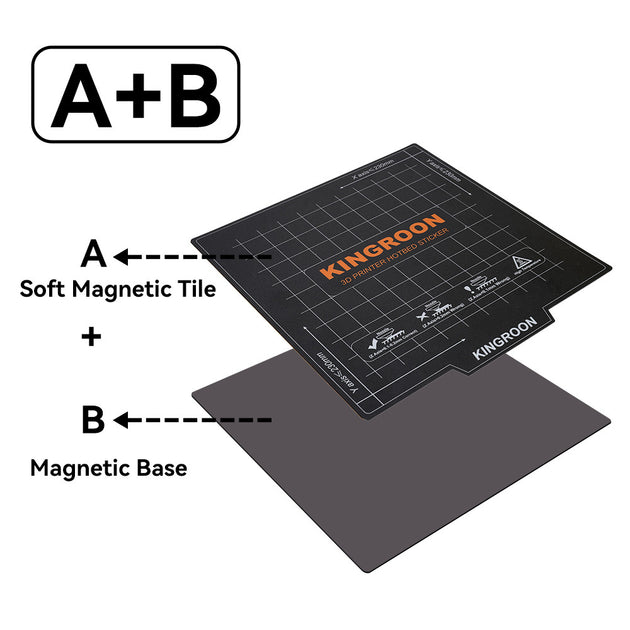 Magnetic Build Plate 181/235/310mm 3D Printer Hot bed Sheet A+B Soft Magnet Heatbed For KP3S KP5L Ender 3 Build Plate Frontier General Hardware