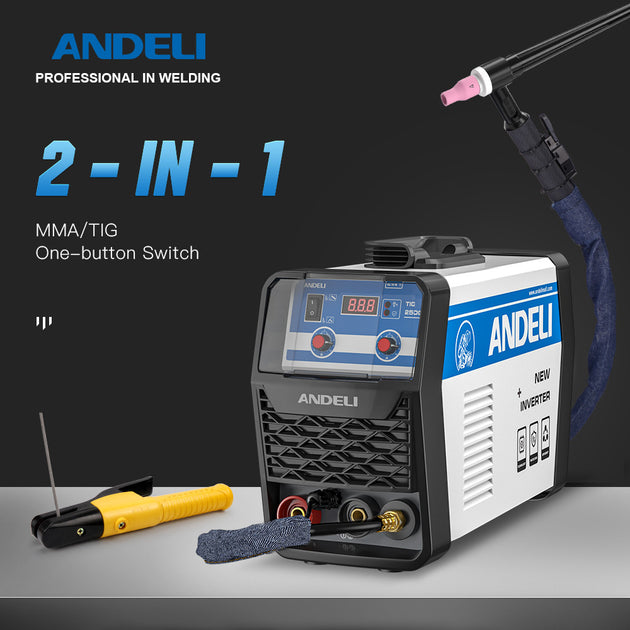 ANDELI TIG 250G 2 In 1 HF TIG MMA Stick Inverter Welding Machine For Home Soldering Frontier General Hardware