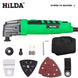 HILDA Variable Speed Multifunctional Swing Tool Power Tools 3 ° Oscillating Tool Electric Trimmer With Bag And Blades 6-speed