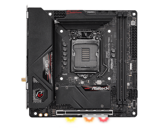 ASRock Z590 Motherboard Mini-ITX Z590 PHANTOM GAMING-ITX/TB4 Motherboard LGA1200 DDR4 64GB support 11900 11500 10700 10100 cpu Frontier General Hardware