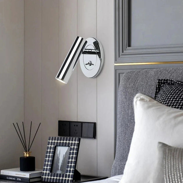 Embedded LED Reading Wall Lamp with Switch Adjustable for Hotel Bedroom Bedside Headboard Sconce AC 110 to 220V Frontier General Hardware