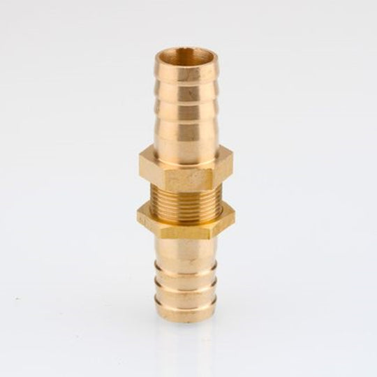 Brass Hose Barb Bulkhead Fitting For Copper Pipe 6 8 10 12 14 16mm Connector Adapter Through Plate Joint Fuel Gas Water Frontier General Hardware