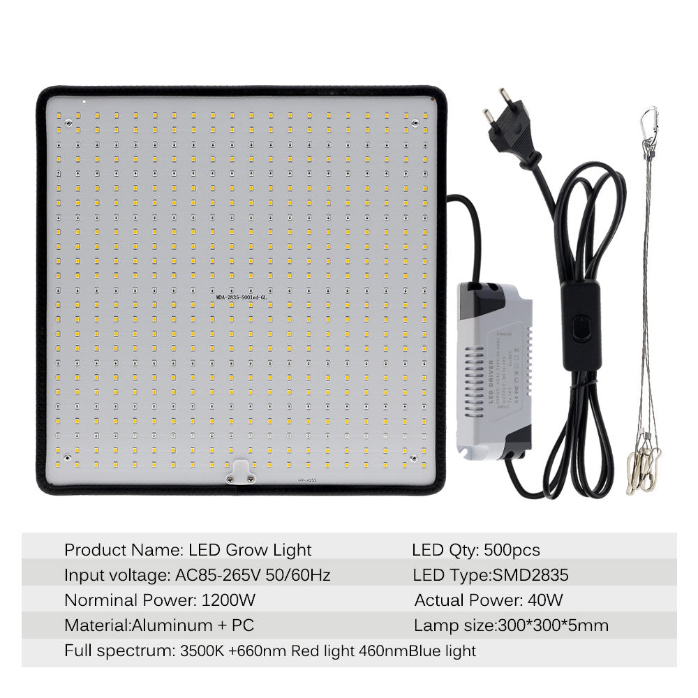 LED Grow Light Full Spectrum Phyto Lamp AC85 240V 40W For Indoor Grow Tent Plants Growth Light Frontier General Hardware