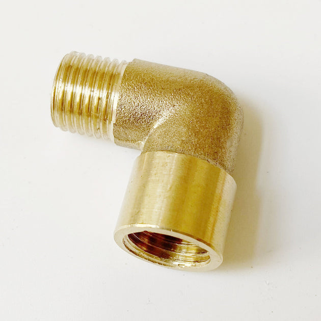 Brass Pipe Fitting Elbow 90 Degree BSP Female To Male Thread Connector Adapter For One Eighth To Three Quarters Inch Frontier General Hardware