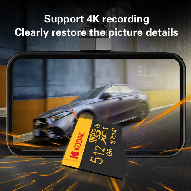 Kodak Micro SD Memory Card SDXC Class 10 U3 V30 High Capacity 64GB 128GB 256GB 512GB Frontier General Hardware
