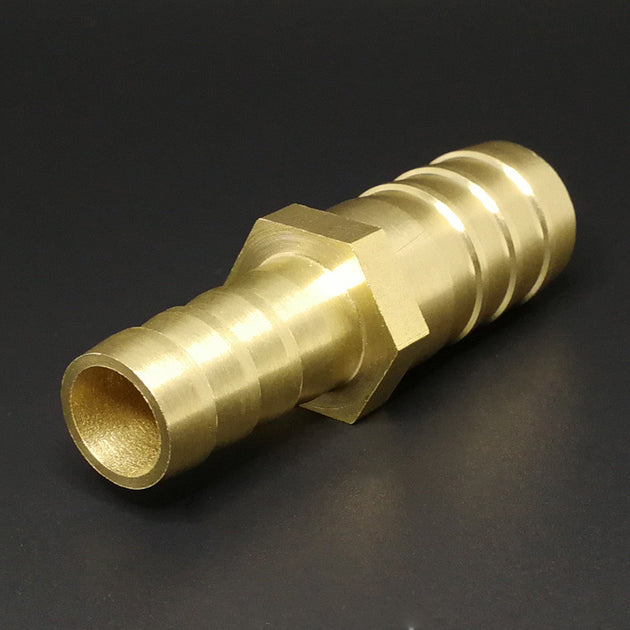 Brass Straight Hose Fitting Equal Barb Reducing Joint 4 6 8 10 12 14 19 25mm Copper Barbed Coupler Connector Adapter Frontier General Hardware