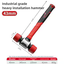 Rubber Hammer Rubber Hammer Paste Floor Tile Installation Hammer Solid Rubber Hammer Hammer Rubber Hammer Tools