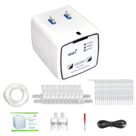 WIFI Intelligent Watering Device Double Pump Timed Automatic Drip Irrigation System Remote APP Controller for Garden Terrace Frontier General Hardware