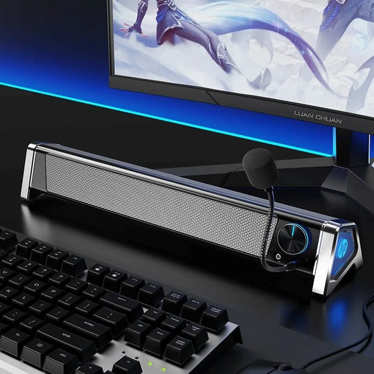 HP Wired Bluetooth Speaker For Desktop Computer Home Use Bass Cannon Sound Box Plastic No Display App Control Frontier General Hardware