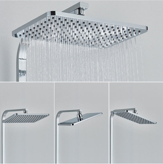 Black Golden Shower Head Rainfall Shower Faucet Head Large Flow Rainfall Showerhead ABS Handshower Faucet Accessory Frontier General Hardware