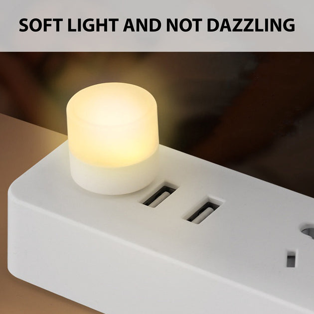 USB Light Mini LED Lamp Lights Table Room Plug Night Book Reading Decorating Items Warm White Eye Protections Wholesale Bedroom Frontier General Hardware