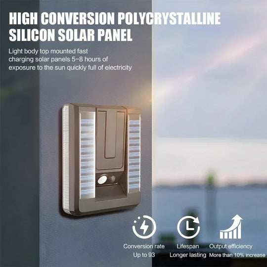 Foldable Led Solar Outdoor Wall Light 120 Degree Waterproof Spotlight With Motion Sensor Three Modes Garden Decor Frontier General Hardware
