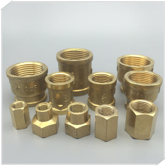 Female BSP Brass Pipe Fitting Hex Coupling Connector For Water Fuel Gas Size Range One Eighth To Three Quarters Inch Frontier General Hardware