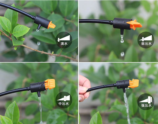 20Pcs 0~60L/0~40L Adjustable Dripper Micro Drip Irrigation Regulator Emitter Garden Folwer Bed Plant Succulent Flower Watering Frontier General Hardware