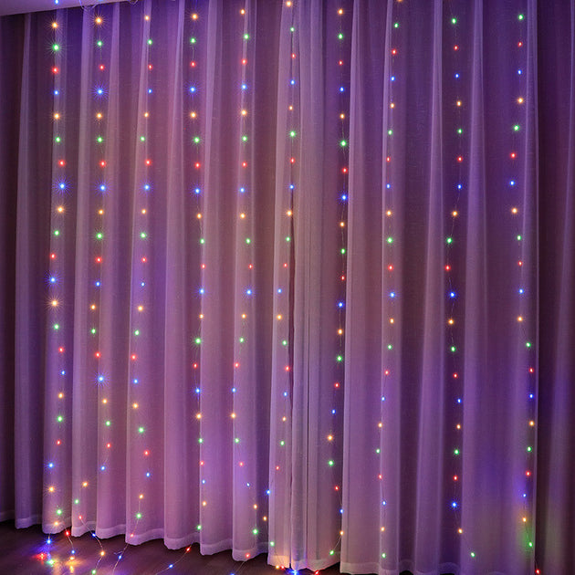 3/4/6m Curtain LED String Lights Garland USB Festoon Remote Control Fairy Garland Lights Christmas Decoration for Bedroom Home Frontier General Hardware