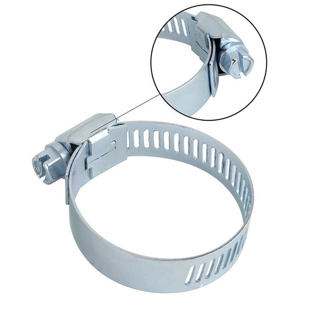 Adjustable Galvanized Iron Hose Clamps Set 1/2 Inch 5/8 Inch 3/4 Inch Pipe Connection Fasteners Water Hose Clamp Kit 20 Pieces Frontier General Hardware
