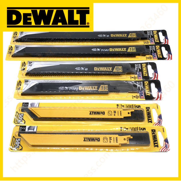 DEWALT Reciprocating Saw Blades Set DWA4188 DWA4186 DWA4169 DW4821 DWA41612 DWA41812 For DCS367 DCS389 Frontier General Hardware