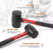 Double-sided Rubber Hammer with Insulated Hand Tools and Non-slip Handles