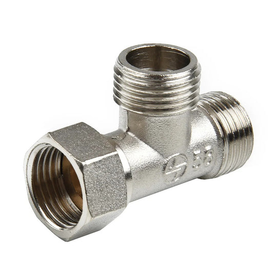 Toilet Diverter Valve Copper T Adapter T Valve For Bath Bidet Sprayer Shower Fitting Copper Three Way Water Pipe Frontier General Hardware