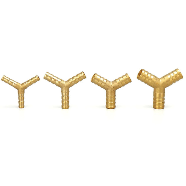 Brass Barb Pipe Fittings Straight Elbow T Y Shape 2 Way 3 Way Coupler Adapter For 4 To 19mm And 8mm 10mm 14mm 16mm Hose Frontier General Hardware