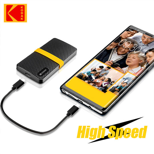 KODAK X200 External SSD Hard Drive HD Externo 128GB USB3.1 Mini Portable SSD 128GB for Laptops Smartphone PS4 PC MAC TV Frontier General Hardware