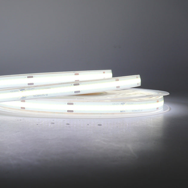 IP68 Waterproof COB LED Strip 12V 24V 480 LEDs Per Meter Bright Flexible Ribbon Silicone Tape For Swimming Pool Decor Frontier General Hardware