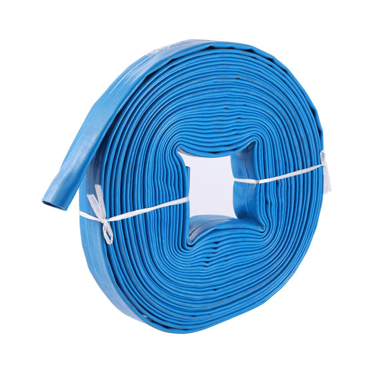 5M 1'' 1.5'' 2' PVC Garden Irrigation Hose Orchard Farmland Landscaping Watering Wear Resistant Irrigation Blue Hose Frontier General Hardware