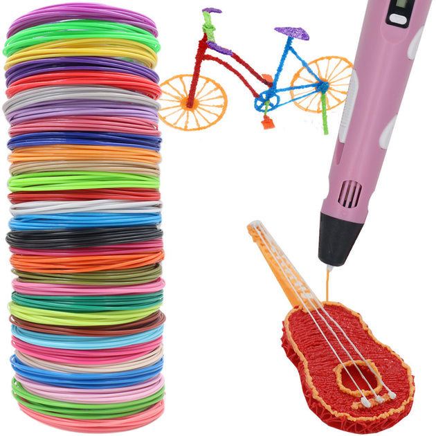 PLA Filament For 3D Pen Printing Assorted Colors 1.75mm Diameter 200m Odorless Safe Refills With 10 20 30 Color Options Frontier General Hardware