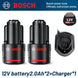 Bosch battery 12V battery, 2.0Ah BAT411 Lithium ion Rechargeable Battery BAT411A BAT412 BAT412A BAT413 Battery Charger
