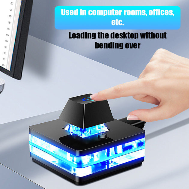 1.8M Desktop Computer Power Switch with LED Lights PC Motherboard External Start Power On/Off Button Extension Cable For Home Of Frontier General Hardware