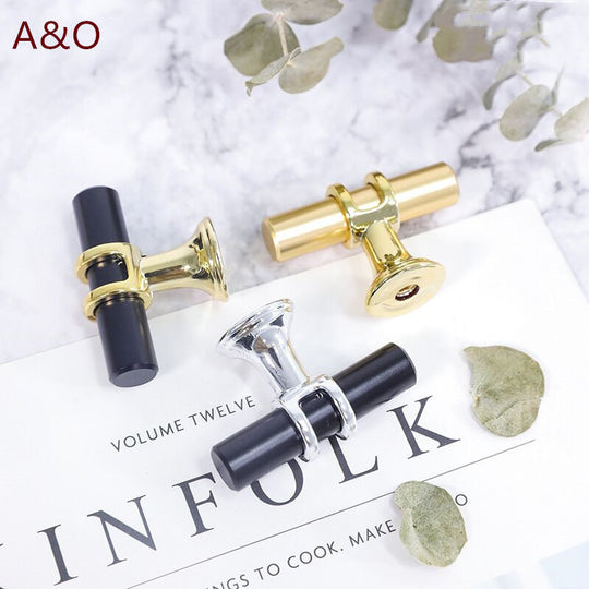 Aluminum Cabinet Drawer Handles Pulls Set Modern Simple Design Gold Silver Black 96mm 128mm 160mm 192mm Frontier General Hardware