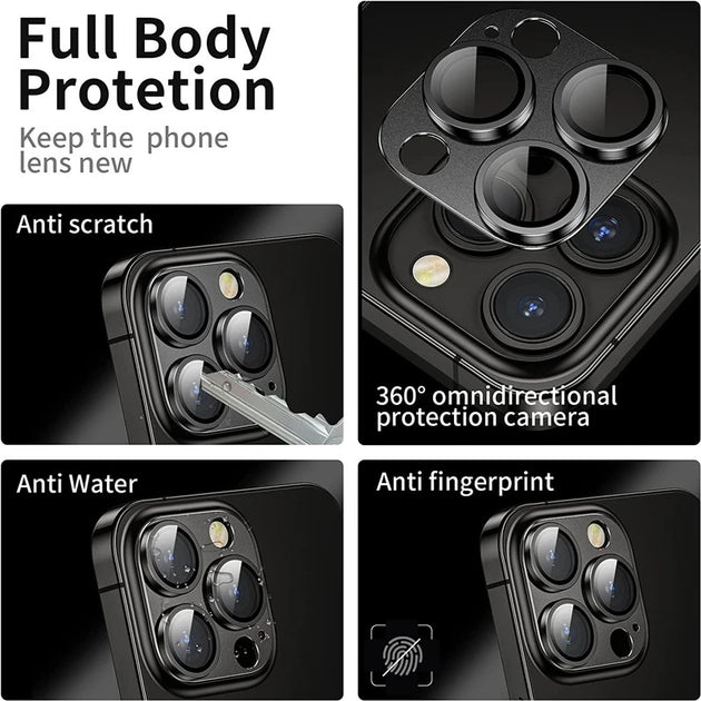 Metal Camera Lens Protector Glass For IPhone 16 15 14 13 Pro Max Mini Plus Full Cover Lens Shield Frontier General Hardware