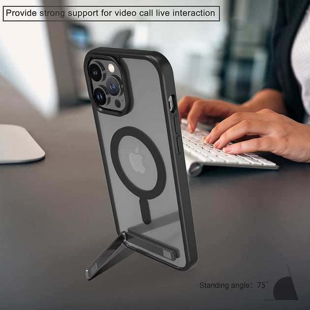 Magnetic Phone Case With Stand For iPhone 16 14 Plus 15 13 Pro Max 12 11 Protective Apple Cover With Kickstand Frontier General Hardware
