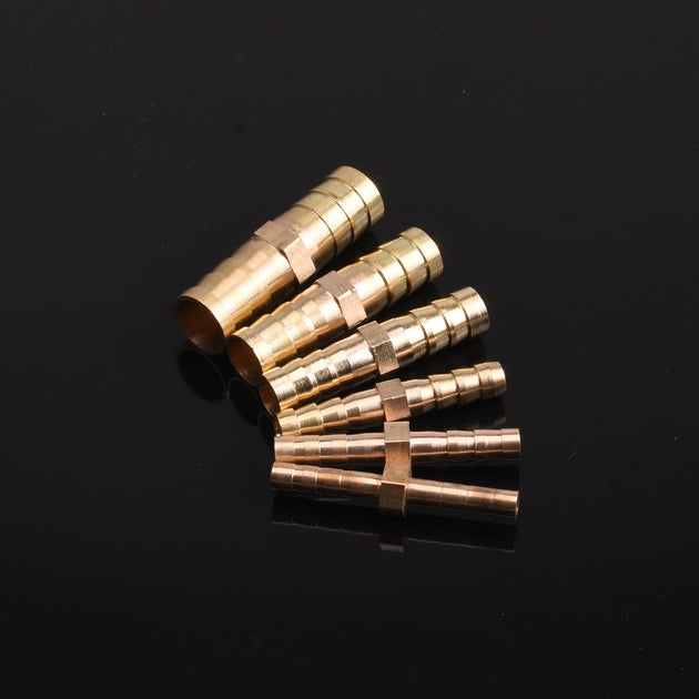 Brass Straight Hose Fitting Equal Barb For 4mm To 25mm Sizes Copper Gas Barbed Coupler Connector Frontier General Hardware