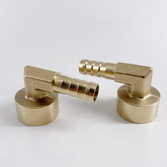 Brass 90 Degree Elbow Pipe Fitting BSP Female Thread To Hose Barb Adapter 6mm 8mm 10mm 12mm 14mm 16mm Frontier General Hardware