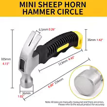 Claw Hammer 2P 3P Heavy Duty Octagonal Hammer Nail Lifting Crushing Hammer Professional Construction Multifunctional Hand Tools
