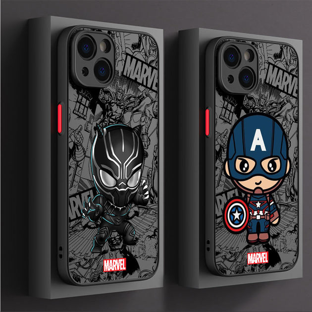 Cartoon Marvel Groot Spiderman Case for iPhone SE 7 8 11 XR X XS 12 Mini 13 Pro Max 14 Plus 15 Shockproof Armor Frontier General Hardware
