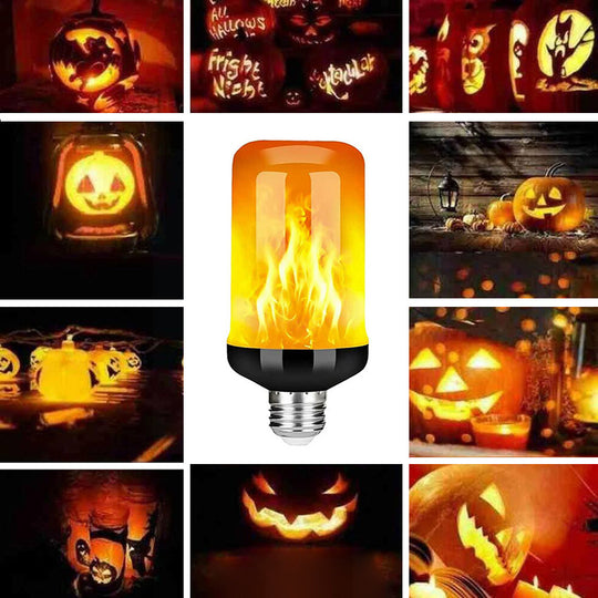 E27 LED Flame Light Bulbs With 4 Modes Flame Effect Lighting Simulation Fire Lights For Garden Decor AC 85 265V Frontier General Hardware