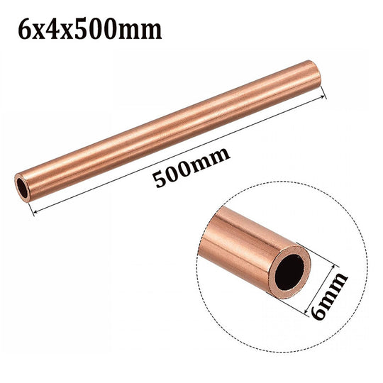 Copper Tube Plumbing Pipe 1mm to 18mm Inner Diameter Length 200 250 300 500mm High Quality Red Copper DIY Rod Frontier General Hardware