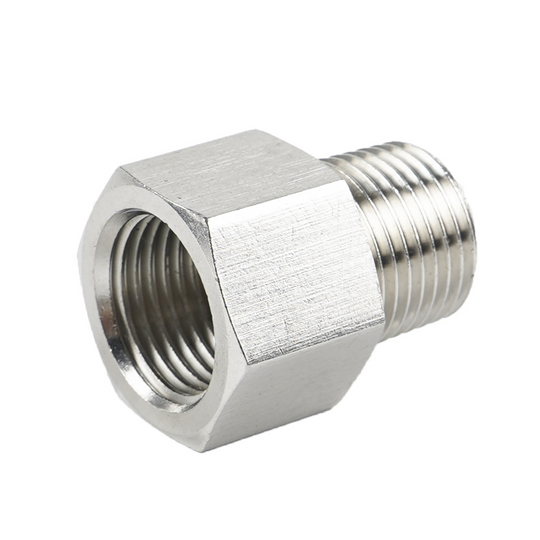 304 Stainless Steel High Pressure Pipe Fitting Adapter Female To Male M10x1.25 M10x1.5 M6 M8 M10 M12 M14 BSP BSPT BSPP Frontier General Hardware