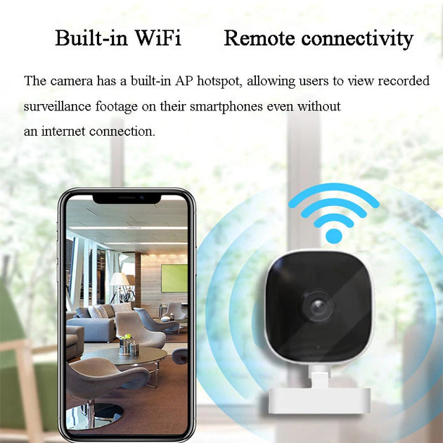 Xiaomi 4K HD Mini Wireless Camera Wide Angle Indoor Monitoring Night Vision 2 Way Audio IP65 Waterproof App Frontier General Hardware