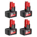 Milwaukee M12 Battery 12V 9.0Ah Rechargeable Battery 48-11-2402 48-11-2411 9000mAh Power Tool Replacement Battery