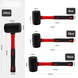 Double-sided Rubber Hammer with Insulated Hand Tools and Non-slip Handles