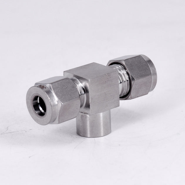 Stainless Steel 3 Way Tee Compression Fitting For 6To14 Mm Tubes BSP Female Threads M10x1 M14x1.5 M16x1.5 M20x1.5 Frontier General Hardware